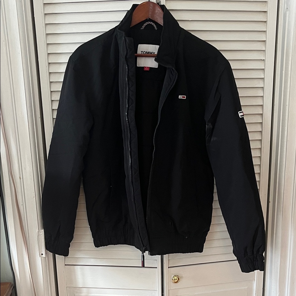 Tommy Hilfiger Men's Black Windbreaker Jacket